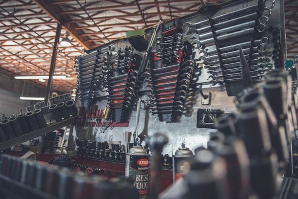 Clean, well-equipped workshop interior at Blackwater Motor Works
