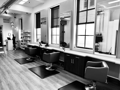 Before and after hair transformation at Copper & Comb Hair Studio