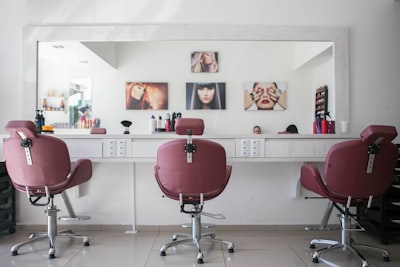 Before and after hair colour at Copper & Comb Hair Studio