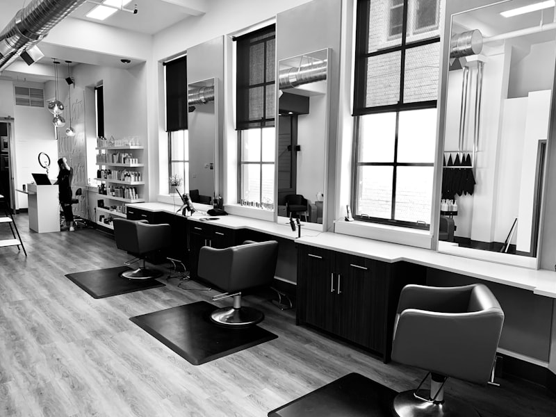 Copper & Comb Hair Studio salon interior showing modern styling stations and welcoming reception area in Kilkenny